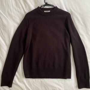 COS Pure Cashmere Sweater in Dark Brown